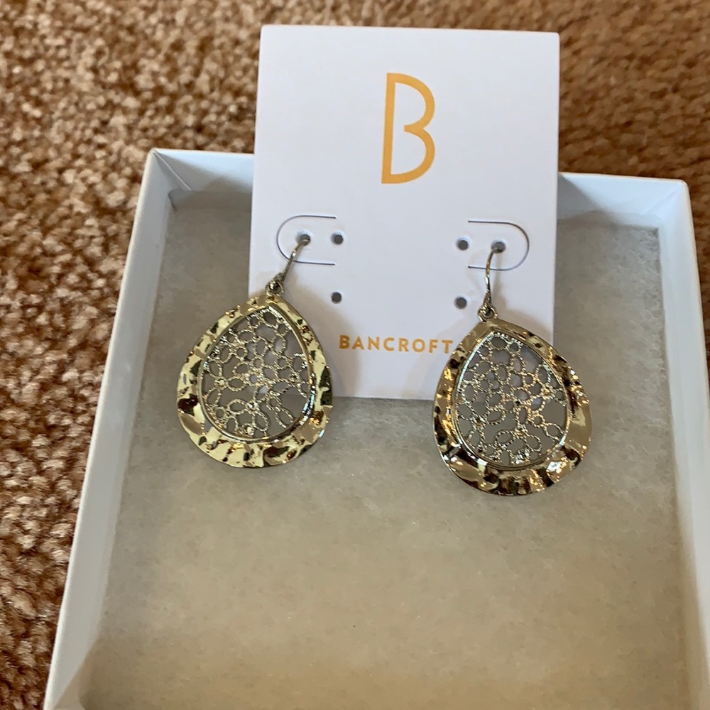 Silver dangle earrings